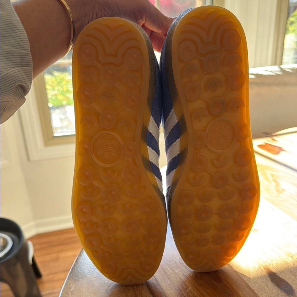 Adidas GAZELLE Blue Suede Sneakers - Picture 7 of 9